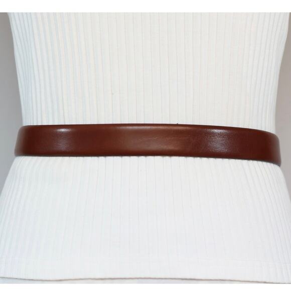 Kenneth Cole Belt 30 Waist Cinnamon Brown Handcrafted Italian Leather - Picture 3 of 12